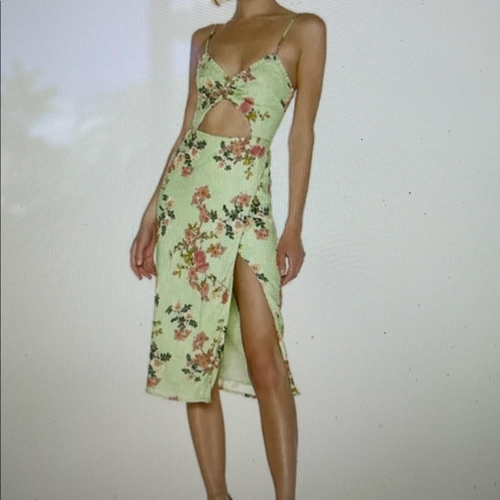 LOVERS + FRIENDS Floral Cut Out Midi - NWT - Sun Dress - Event Dress - Size XS